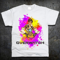 Футболка Fruit of the Loom Трейсер Овервотч Tracer Overwatch Білий 116 см (92558) - вид 1 мініатюра