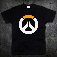 Футболка Fruit of the Loom Логотип Овервотч Logo Overwatch Чорний 116 см (92562) - вид 1 мініатюра