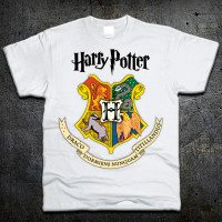 Футболка Fruit of the Loom Хогвартс Гарри Поттер Hogwarts Harry Potter Белый 140 см (1194116) - вид 1 миниатюра