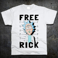 Футболка Fruit of the Loom Free Rick Рік і Морті Rick and Morty Білий 152 см (2194549) - вид 1 мініатюра