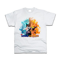 Футболка Саске проти Наруто Sasuke vs Naruto White XXL (897456) - вид 1 мініатюра