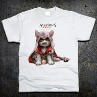 Футболка Fruit of the Loom Кіт Ассасін Cat Assassin Білий S (319608) - вид 1 мініатюра