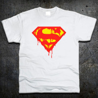 Футболка Fruit of the Loom Логотип Супермен Logo Superman DC Comics Білий XXL (7191098) - вид 1 мініатюра