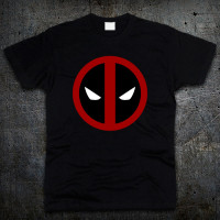 Футболка Fruit of the Loom Логотип Дедпул Марвел Deadpool Marvel Чорний L (5192147) - вид 1 мініатюра