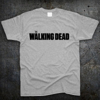 Футболка Fruit of the Loom Логотип Ходячі мерці Logo The Walking Dead Сірий XL (6194287) - вид 1 мініатюра