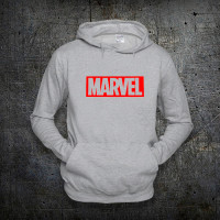 Худі Fruit of the Loom Логотип Марвел Кофта Logo Marvel Сірий S (1291089) - вид 1 мініатюра