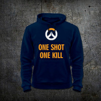 Худі Fruit of the Loom Один Постріл Одна Смерть One Shot One Kill - Overwatch Синій S (1292539) - вид 1 мініатюра