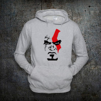 Худі Fruit of the Loom Бог Війни Кратос God of War Kratos Сірий M (95306) - вид 1 мініатюра