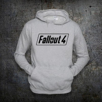 Худі Fruit of the Loom Логотип Фаллаут 4 Logo Fallout 4 Сірий L (1491977) - вид 1 мініатюра