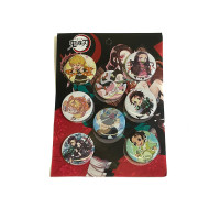 Набор значков Клинок, рассекающий демонов 8 шт - Demon Slayer: Kimetsu no Yaiba (12262) - вид 1 миниатюра