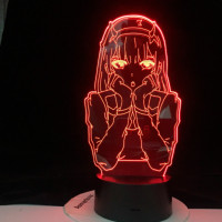Светильник ночник 16 цветов 3D USB 02 Милый во Франксе - Darling in the Franxx (12264) - вид 5 миниатюра