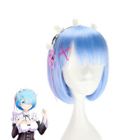 Перука Ре: Зеро, Життя з нуля Рем блакитний - Re: Zero (12309) - вид 1 мініатюра