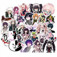 Набір стікерів Данґанронпа 50 шт - Danganronpa (12404) - вид 1 мініатюра