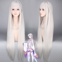 Перука Емілія Ре: Зеро, Життя з нуля Білий - Re: Zero (12512) - вид 1 мініатюра