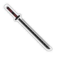 Линійка шкільна меч Танджіро - Demon Slayer, Kimetsu no Yaiba (13333) - вид 1 мініатюра