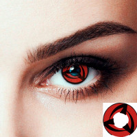 Линзы контактные цветные Мангёку Шаринган Обито и Какаши - Mangekyou Sharingan RY-120 (13355)