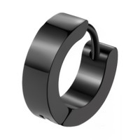 Серьга Зажим из нержавеющей стали Чёрный (13662)