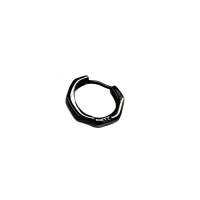 Сережка Small Stainless Steel Чорна (13977) - вид 1 мініатюра