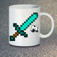 Кружка лого Minecraft - вид 1 мініатюра