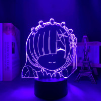 Світильник-нічник Ре: Зеро, Життя з нуля - Re: Zero 16 кольорів 3D USB (14809) - вид 1 мініатюра