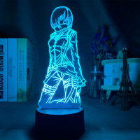 Світильник-нічник Мікаса Атака Титанів - Attack On Titan 16 кольорів 3D USB (14837) - вид 1 мініатюра