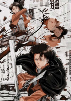 Плакат Леві газета Атака Титанів - Attack on Titan (14931) - вид 1 мініатюра