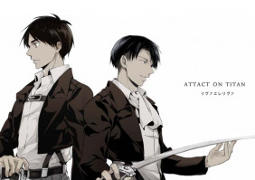 Плакат Леві і Ерен Атака Титанів - Attack on Titan (14936) - вид 1 мініатюра