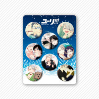 Набір значків Юрі на Льоду Yuri on Ice 8шт (14949) - вид 1 мініатюра