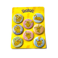 Набір значків Пікачу Pikachu 8шт (14958) - вид 1 мініатюра