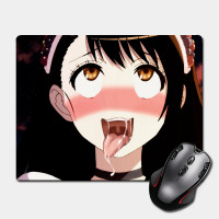 Килимок для миші брюнетка Ахегао - Ahegao 220 х 180 мм (14981) - вид 1 мініатюра