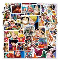 Набір стікерів Ванпіс, Стікери One Piece v2 50 шт (15108)