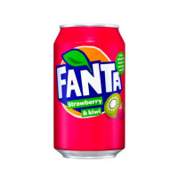 Безалкогольний газований напій Fanta Strawberry & Kiwi 355 мл (15364) - вид 1 мініатюра