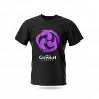 Футболка Стихія Електро Геншін Імпакт - Genshin Impact Чорна 116 см (15688) - вид 1 мініатюра
