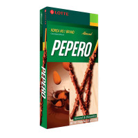 Шоколадні палички Pepero мигдаль 47 г (15786) - вид 1 мініатюра