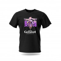 Футболка Ке Цін Геншін Імпакт Чорна S (15966) - вид 1 мініатюра