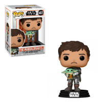 Фігурка Funko POP! The Mandalorian Holding The Child Grogu (16140) - вид 1 мініатюра