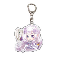 Брелок Акриловий Емілія Життя з нуля Re: Zero (17344) - вид 1 мініатюра