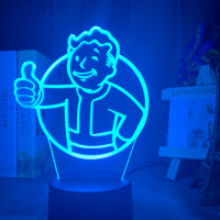 Світильник-нічник Фаллаут Fallout 4 - 16 кольорів USB (17441) - вид 1 мініатюра