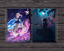 Скетчбук Вайолет Евергарден квіти - Violet Evergarden (17523) - вид 1 мініатюра