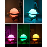 Настільный Світильник-нічник Сатурн 3D Saturn LAMP 15 см (17542) - вид 2 мініатюра