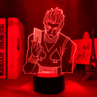 Світильник-нічник Хісока Маору Мисливець Хантер Hunter X Hunter 3D Лампа 16 кольорів USB (17543) - вид 1 мініатюра