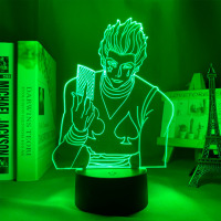 Світильник-нічник Хісока Маору Мисливець Хантер Hunter X Hunter 3D Лампа 16 кольорів USB (17543) - вид 2 мініатюра