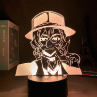 Світильник-нічник Чуя Великий з бродячих псів - Bungou Stray Dogs 16 кольорів USB (17544) - вид 1 мініатюра