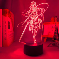 Світильник-нічник Леві Атака Титанів - Attack on Titan 16 кольорів USB (17548) - вид 1 мініатюра