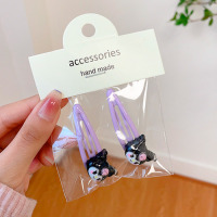 Затискач для волосся Black Kuromi Barrette Set пара (17991) - вид 1 мініатюра