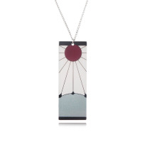 Кулон Клинок Рассекающий Демонов Demon Slayer Kamado Necklace v2 (18833) - вид 1 миниатюра