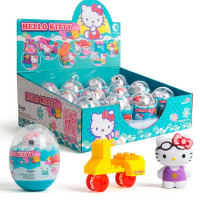 Капсула-яйце з фігуркою Hello Kitty Twisted Egg Lego Блакитна випадкова 1шт (18966) - вид 1 мініатюра