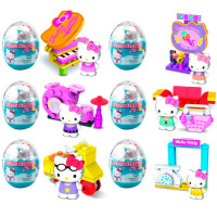Капсула-яйце з фігуркою Hello Kitty Twisted Egg Lego Блакитна випадкова 1шт (18966) - вид 1 мініатюра