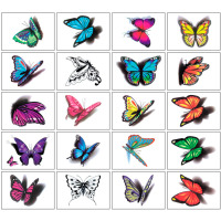 Наліпки-татуювання Butterfly 20 шт (19665)