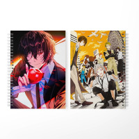 Скетчбук Літературні генії Бродячі Пси Осаму Дадзай - Bungo Stray Dogs (20248) - вид 1 мініатюра